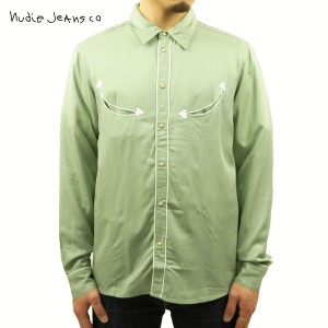 ヌーディージーンズ ウエスタンシャツ メンズ 正規販売店 Nudie Jeans 長袖 ボタンダウン カジュアルシャツ STELLAN WESTERN SHIRT 14063