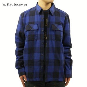 ヌーディージーンズ チェックシャツ メンズ 正規販売店 Nudie Jeans 長袖 ボタンダウン カジュアルシャツ STEN BUFFALO CHECK SHIRT 1406