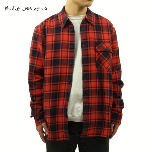 ヌーディージーンズ チェックシャツ メンズ 正規販売店 Nudie Jeans 長袖 ボタンダウン カジュアルシャツ STEN BUFFALO CHECK SHIRT 1406