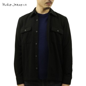 ヌーディージーンズ シャツジャケット メンズ 正規販売店 Nudie Jeans 長袖 ボタンダウン ウール カジュアルシャツ S 父の日 プレゼント 