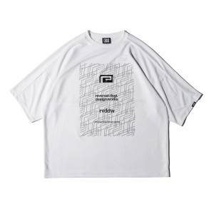 リバーサル メンズ Tシャツ 正規販売店 REVERSAL ロゴ ビッグシルエット 半袖 ドライTシャツ OBLIQUE BIG MARK BIG SILHOUETTE DRY TEE r