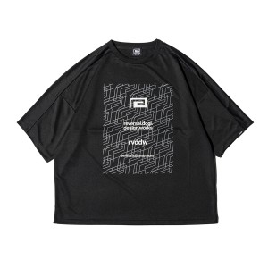 リバーサル メンズ Tシャツ 正規販売店 REVERSAL ロゴ ビッグシルエット 半袖 ドライTシャツ OBLIQUE BIG MARK BIG SILHOUETTE DRY TEE r