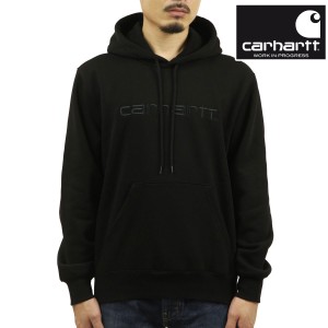 カーハート メンズ パーカー 正規品 CARHARTT WIP プルオーバー フーディー ロゴ 刺? HOODED CARHARTT SWEATSHIRT BLACK / BLACK I030230