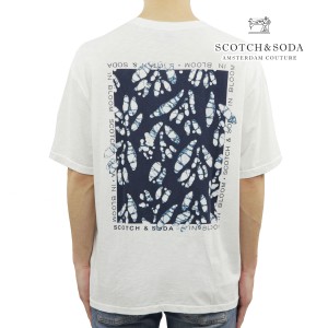 スコッチアンドソーダ メンズ Tシャツ 正規販売店 SCOTCH＆SODA バックプリント ルーズフィット 半袖Tシャツ BACK ARTWORK LOOSE-FIT T-S