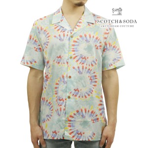 スコッチアンドソーダ メンズ 半袖シャツ 正規販売店 SCOTCH＆SODA 開襟シャツ アロハシャツ COTTON VOILE PRINTED SHIRT 171649 5726 72