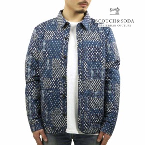 スコッチアンドソーダ メンズ ワークジャケット 正規販売店 SCOTCH＆SODA ジャケット キルティングシャツ アウター PRINTED QUILTED SHIR