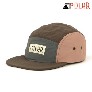 ポーラー メンズ レディース キャップ 正規販売店 POLER 5パネルキャップ ナイロン 帽子 5P NYLON FLOPPY RIP CAP D  父の日 プレゼント 