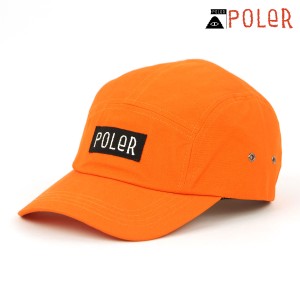 ポーラー メンズ レディース キャップ 正規販売店 POLER 5パネルキャップ キャンバス 帽子 5P CANVAS CAP D MCV0042- 父の日 プレゼント 