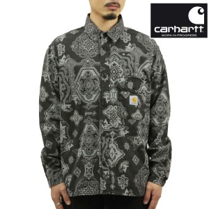 カーハート メンズ ワークシャツ 正規品 CARHARTT WORK IN PROGRESS ペイズリー柄 ボタンダウン 長袖シャツ L/S VERS 父の日 プレゼント 