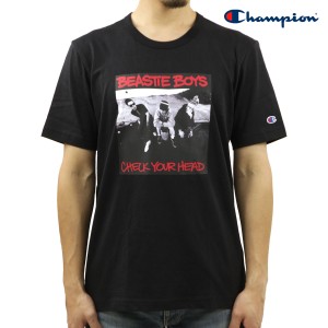 チャンピオン メンズ 半袖Tシャツ 正規品 CHAMPION ビースティ・ボーイズ バンドTシャツ CHAMPION X BEASTIE BOYS AT 父の日 プレゼント 