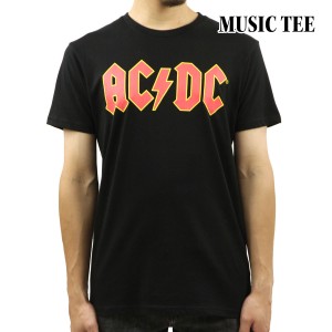 ミュージックティ メンズ バンドTシャツ 正規品 MUSIC TEE ロックTシャツ エーシー・ディーシー ロゴ AC/DC LOGO MUSIC TEE