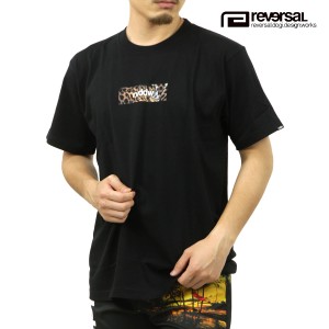 リバーサル メンズ 半袖Tシャツ 正規販売店 REVERSAL クルーネック コットン ロゴ LEOPARD BOX LOGO COTTON TEE rv23 父の日 プレゼント 