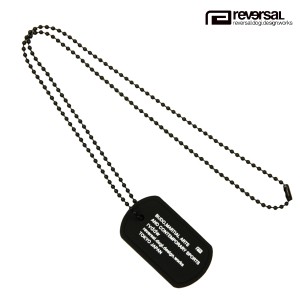 リバーサル メンズ レディース ドッグタグ 正規販売店 REVERSAL アクセサリー ネックレス シリコン SILICON DOGTAG rv23aw708 BK BLACK