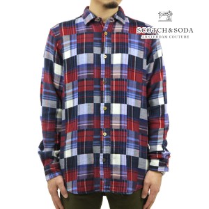 スコッチアンドソーダ メンズ ネルシャツ 正規販売店 SCOTCH＆SODA 長袖 チェックシャツ FLANNEL CHECK SHIRT 172940 6096 81409 79 BLUE