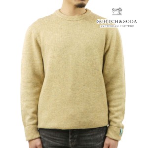 スコッチアンドソーダ メンズ セーター 正規販売店 SCOTCH＆SODA クルーネック プルオーバー ニット M REGULAR FIT SOFTY-KNIT MELANGE P