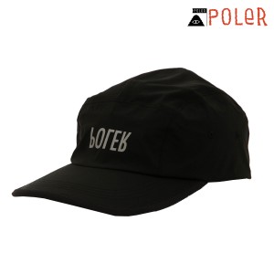 ポーラー メンズ レディース キャップ 正規販売店 POLER 帽子 3.0L STORM PROOF SHELL CAP 233MCV0003-BLK BLACK 父の日 プレゼント ラッ