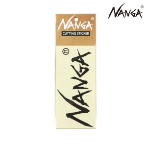 ナンガ メンズ レディース ステッカー 正規販売店 NANGA ロゴ カッティングステッカー NANGA CUTTING STICKER S NA2254-3G516 BLACK