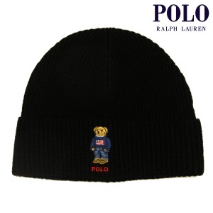 ポロ ラルフローレン メンズ レディース ニットキャップ 正規品 POLO RALPH LAUREN ポロベア ニット帽 ビーニー SOLID FLAG BEAR BEANIE 