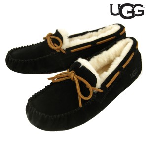 アグ レディース モカシン 正規品 UGG ダコタ シューズ 靴 UGG DAKOTA MOCCASIN 1107949 BLACK 父の日 プレゼント ラッピング