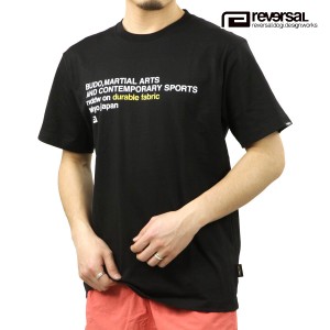 リバーサル メンズ 半袖Tシャツ 正規販売店 REVERSAL クルーネック コットン Tシャツ DURABLE CORDURA COTTON TEE RV24SS001-BK BLACK