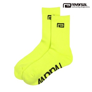 リバーサル メンズ レディース 靴下 正規販売店 REVERSAL ロゴ クルーソックス BASIC LOGO SOCKS RV24SS701-GR GREEN