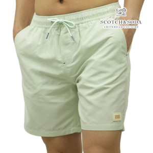 スコッチアンドソーダ メンズ 水着 正規販売店 SCOTCH＆SODA トランクス型 スイムパンツ 海パン MID LENGTH SOLID SWIM SHORT PANTS 1753