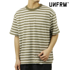 ユニフォーム アウトドア スタンダード メンズ 半袖Tシャツ 正規販売店 UNFRM OUTDOOR STANDARD クルーネック ボーダ 父の日 プレゼント 