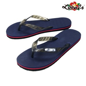 ローカルズ メンズ レディース サンダル 正規販売店 LOCALS ビーチサンダル トングサンダル LOCALS STRIPE SLIPPA SANDAL 1395 NAVY