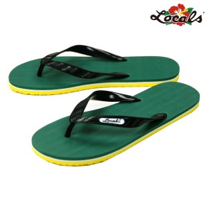 ローカルズ メンズ レディース サンダル 正規販売店 LOCALS ビーチサンダル トングサンダル LOCALS STRIPE SLIPPA SANDAL 1395 GREEN