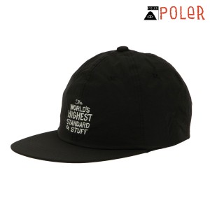 ポーラー メンズ レディース キャップ 正規販売店 POLER 帽子 6パネルキャップ HIGHEST EMB 6P CAP DC 241MCV0269-BL 父の日 プレゼント 