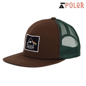 ポーラー メンズ レディース キャップ 正規販売店 POLER ロゴ 帽子 メッシュキャップ PSYCHEDELIC MESH CAP DC 241MC 父の日 プレゼント 