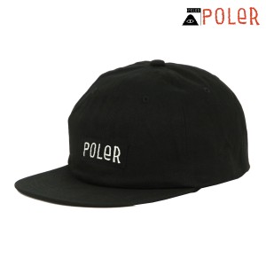 ポーラー メンズ レディース キャップ 正規販売店 POLER ロゴ 帽子 6パネルキャップ FURRY FONT 6P CAP DC 241MCV026 父の日 プレゼント 