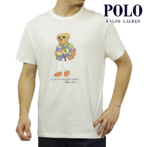 ポロ ラルフローレン メンズ 半袖Tシャツ 正規品 POLO RALPH LAUREN クルーネック ポロベア BEAR SHORT SLEEVE T-SHIRT WHITE 710854497