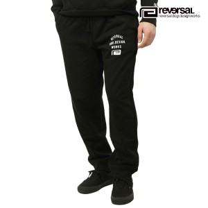 リバーサル メンズ スウェットパンツ 正規販売店 REVERSAL ボトムス ロゴ LOGO FLEECE SWEAT PANTS BK BLACK