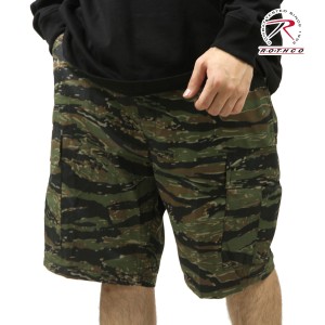 ロスコ メンズ ショートパンツ 正規品 ROTHCO ハーフパンツ カーゴショーツ ROTHCO CAMO BDU SHORTS 7085 TIGER STRIPE CAMO