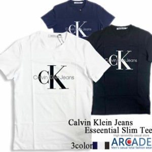 Calvin Klein Jeans カルバンクラインジーンズ CK モノグラムロゴ メンズ ブランド 半袖Tシャツ MONOGRAM SLIM TEE