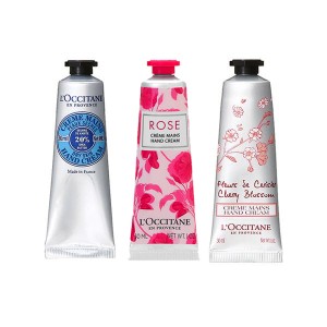 【セット】ロクシタン LOCCITANE ハンドクリーム 30mL 3本セット (人気3種 シア + ローズ + チェリーブロッサム)