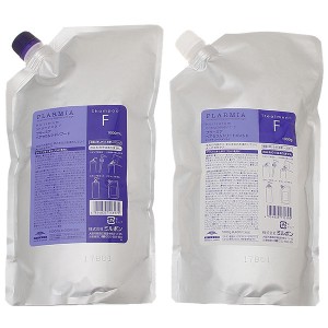 【セット】 ミルボン MILBON プラーミア ヘアセラム シャンプーF&トリートメントF 各1000mL レフィルセット