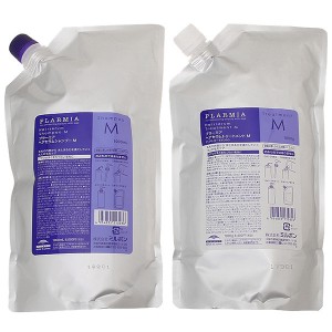 【セット】ミルボン MILBON プラーミア ヘアセラム シャンプーM&トリートメントM 各1000mL レフィルセット