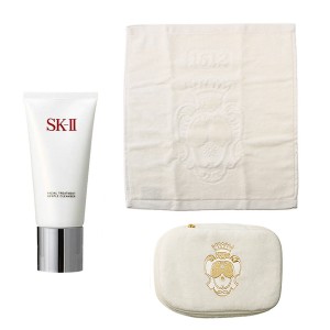 【セット】SK-II フェイシャルトリートメント ジェントル クレンザー 120g + サンタマリア ビューティーケース