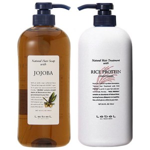 【セット】 ルベル ナチュラルヘアソープ ウィズJO JOJOBA 720mL  + ヘアトリートメント ウィズ RP ライスプロテイン 720mL シャンプー 