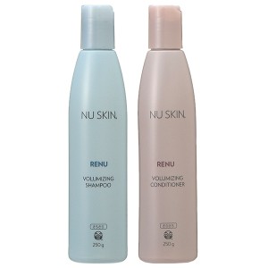 【セット】 ニュースキン NU SKIN レニュー ボリューマイジング シャンプー + コンディショナー 各250g セット (さらさら)