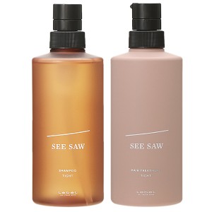 【セット】ルベル シーソー SEE/SAW T タイト 500mLセット (ヘア&スキャルプシャンプー + ヘアトリートメント 各500mL) シャンプートリー