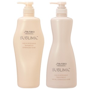 【セット】 シセイドウ 資生堂 プロフェッショナル サブリミック アクアインテンシブ シャンプー 1000mL +  トリートメント Ｗ：弱った髪