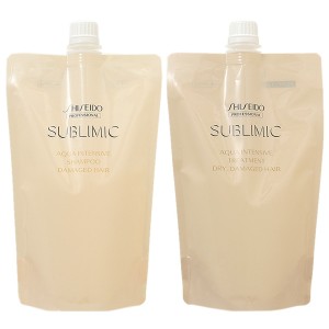 【セット】 シセイドウ 資生堂 プロフェッショナル サブリミック アクアインテンシブ シャンプー 450mL 【レフィル】 + トリートメント D