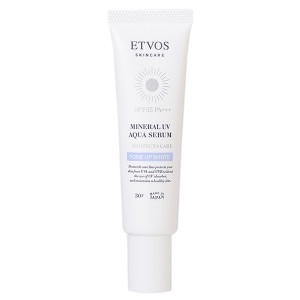 エトヴォス ETVOS ミネラルUVアクアセラム トーンアップホワイト SPF35 PA+++ 30g 日中用美容液 UV下地