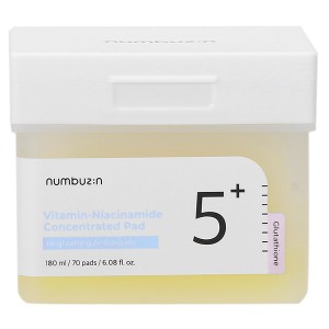 ナンバーズイン numbuzin 5番 白玉グルタチオンCフィルムパッド 70枚入 (No.5 グルタチオンC フィルムパッド) 180mL シートマスク