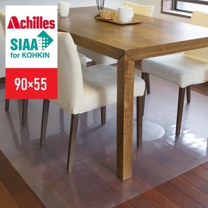 【ポイント7% 300円クーポン進呈 送料無料】Achilles アキレスNEO抗菌SIAA透明ダイニング保護マット 90×55cm ダイニングの床のキズ・汚