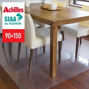 【ポイント7% 300円クーポン進呈 送料無料】Achilles アキレスNEO抗菌SIAA透明ダイニング保護マット 90×150cm ダイニングの床のキズ・汚