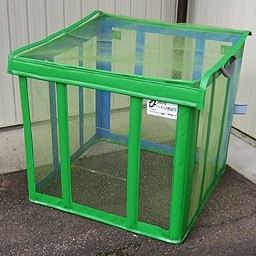 自立ゴミ枠 折りたたみ式 緑 650L 9779 軽量 コンパクト 折りたためみ式 カラス対策 分別収集 固定 簡単 インテリア小物・置物 ゴミ箱  